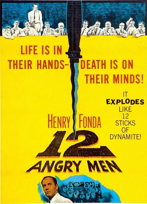 12 Angry Men - Poster (A0-A4) Film Movie Picture Wall Decor Actor