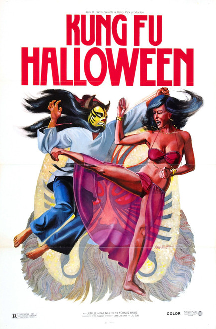 Kung Fu Halloween 01 Poster Canvas Movie Film Print A0 A1 A2 A3 A4 A5 A6 Art Wal