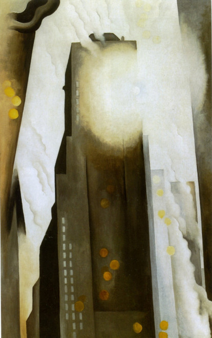 1926 Georgia O'Keeffe Le Shelton avec des taches de soleil The Shelton with Suns