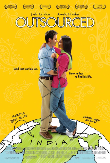 Outsourced (2007)_2 Poster Canvas Movie Film Print A0 A1 A2 A3 A4 A5 A6 Art Wall