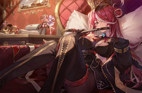 Houshou Marine Anime E Girl (4) Poster Canvas Movie Film Print A0 A1 A2 A3 A4 A5