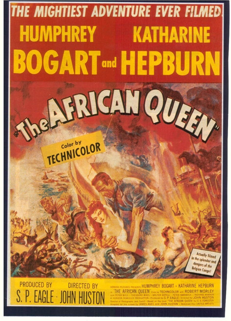 The African Queen (1951)_1 Poster Canvas Movie Film Print A0 A1 A2 A3 A4 A5 A6 A