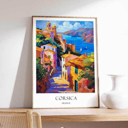 10_Corsica Poster, French Riviera Poster, Mediterranean Poster, Beach Poster, Eu