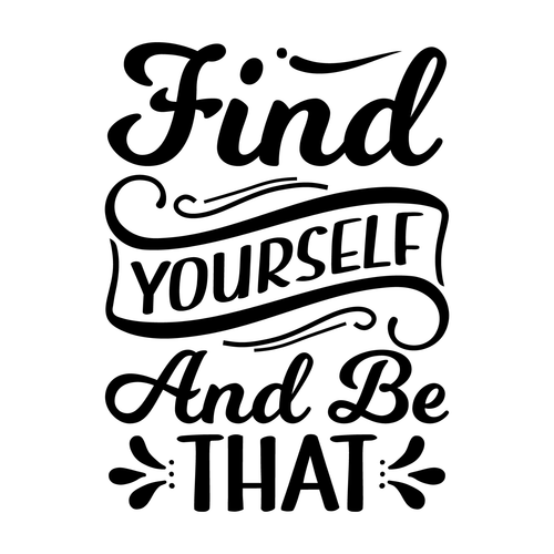 Find Yourself and Be That-01 (6) Poster Canvas Movie Film Print A0 A1 A2 A3 A4 A