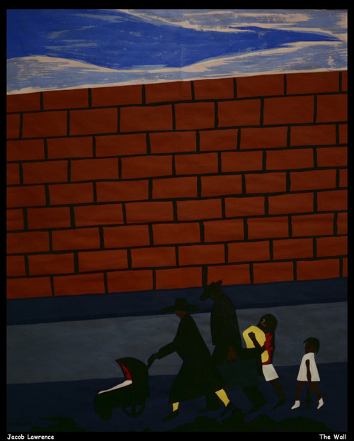 jacob-lawrence---the-wall--jpb_31202345872_o(1) Poster Canvas Movie Film Print A