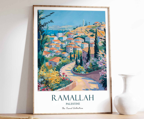 6_Ramallah Print, Ramallah Travel Poster, Islamic Decor, Islamic Art, Islamic Po