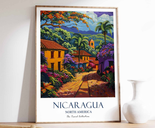 9_Nicaragua Print, Nicaragua Travel Poster, North America Travel Poster, Tropica