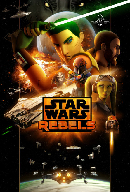 Star WArs REbels 1 - Poster (A0-A4) Film Movie Picture Art Wall Decor Actor