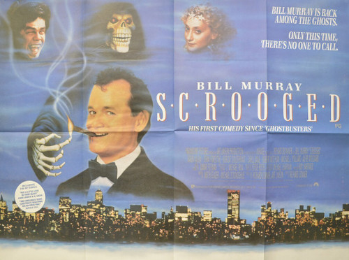 Scrooged (1988)_3 Poster Canvas Movie Film Print A0 A1 A2 A3 A4 A5 A6 Art Wall D