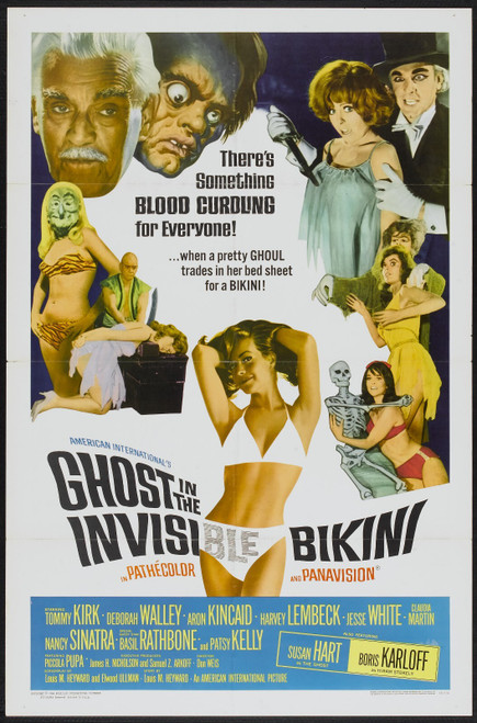 Ghost In Invisible Bikini 01 Poster Canvas Movie Film Print A0 A1 A2 A3 A4 A5 A6