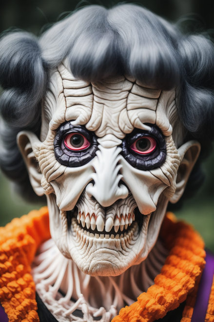 Creepy Halloween Lady (18) Poster Canvas Print Art Painting Decor Reprint wall A