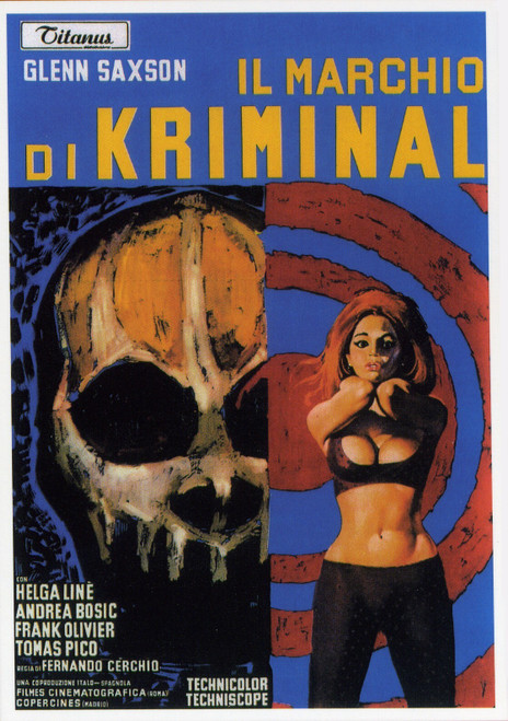 Mark Of Kriminal 01 Poster Canvas Print Art Painting Decor Reprint wall A0 A1 A2