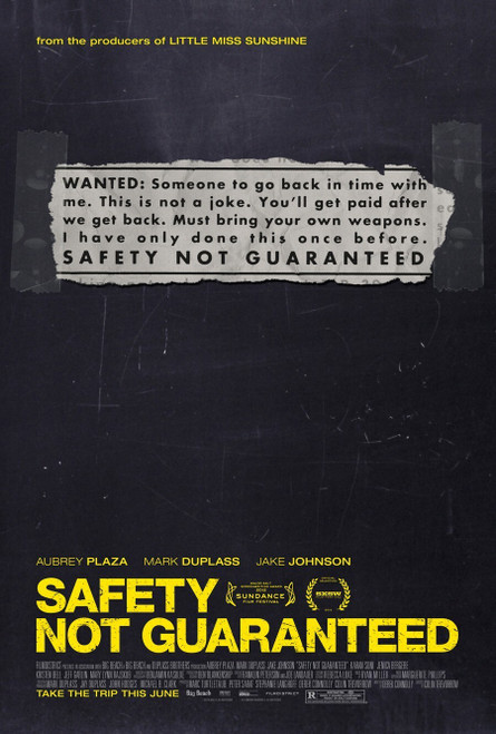Safety Not Guaranteed (2012)_2 Poster Canvas Movie Film Print A0 A1 A2 A3 A4 A5
