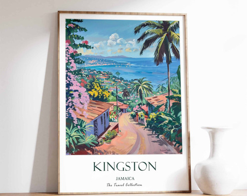 13_Kingston Print, Kingston Travel Poster, Jamaica Travel Poster, Caribbean Prin