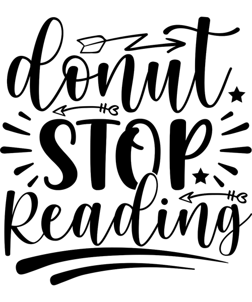 Donut stop reading-01 Poster Canvas Movie Film Print A0 A1 A2 A3 A4 A5 A6 Art Wa