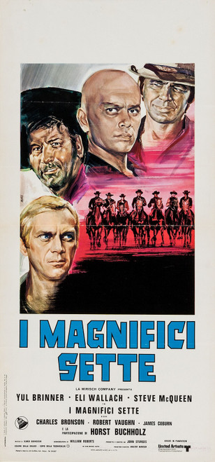 The Magnificent Seven (4) Poster Canvas Movie Film Print A0 A1 A2 A3 A4 A5 A6 Ar