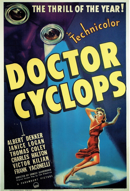 DOctor Cyclops -US 1940 small Art Gallery Poster Canvas Print Wall Decoration A0
