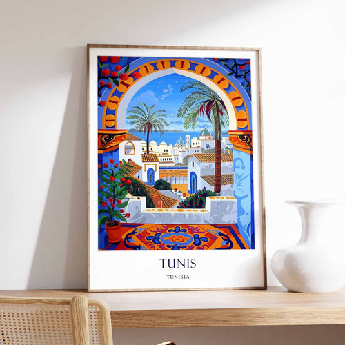 9_Tunis Poster, Islamic Decor, Islamic Art, Middle Eastern Art, Tunis Gift, Tuni