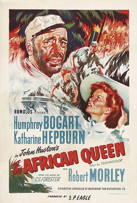 The African Queen (1951)_3 Poster Canvas Movie Film Print A0 A1 A2 A3 A4 A5 A6 A