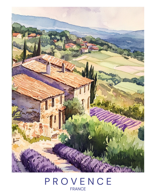 provence (1) Poster Canvas Travel Holiday Trip Print Turism A0 A1 A2 A3 A4 A5 A6