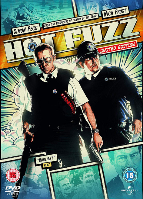 Hot Fuzz (5) Poster Canvas Movie Film Print A0 A1 A2 A3 A4 A5 A6 Art Wall Decora