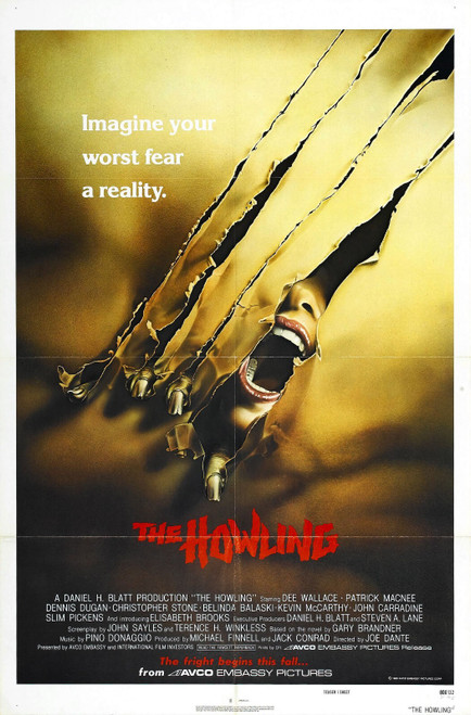 Howling 1 01 Poster Canvas Movie Film Print A0 A1 A2 A3 A4 A5 A6 Art Wall Decora