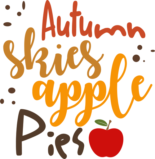 autumn skies apple pies Poster Canvas Movie Film Print A0 A1 A2 A3 A4 A5 A6 Art