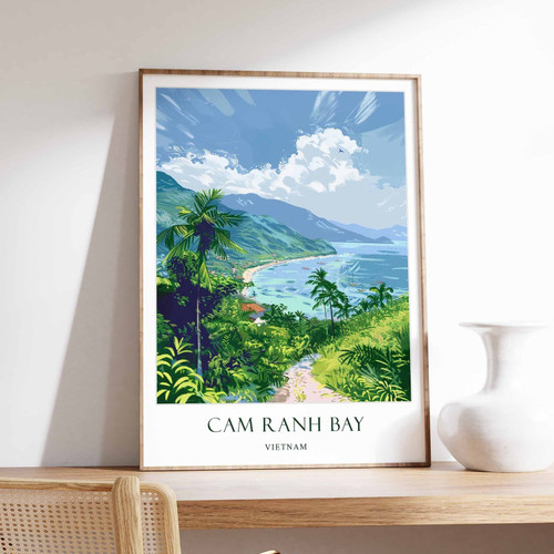 1_Cam Ranh Poster, Vietnam Poster, Southeast Asia Poster, Cam Ranh Travel Print,