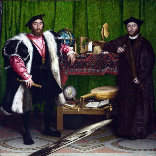 HOLBEIN, Hans the Younger - The Ambassadors Poster Canvas Movie Film Print A0 A1