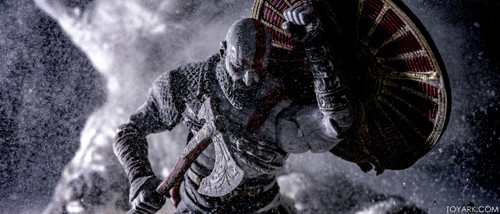 Kratos-God-of-War-2018-075 Poster Canvas Movie Film Print A0 A1 A2 A3 A4 A5 A6 A