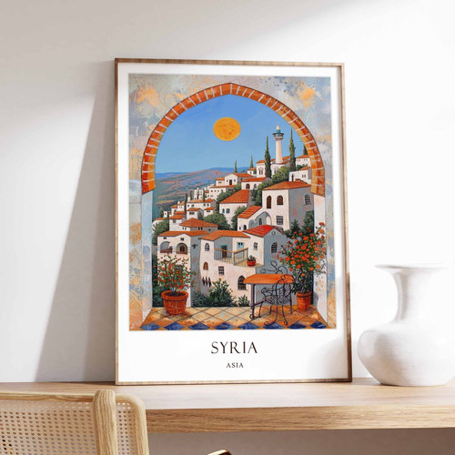 9_Syria Poster, Islamic Decor, Islamic Art, Middle Eastern Art, Syria Gift, Syri