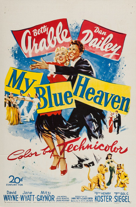 My Blue Heaven (1950)_0 Poster Canvas Movie Film Print A0 A1 A2 A3 A4 A5 A6 Art