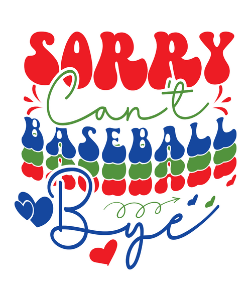 Sorry Can't Baseball Bye Poster Personalized Canvas Movie Film Print A0 A1 A2 A3