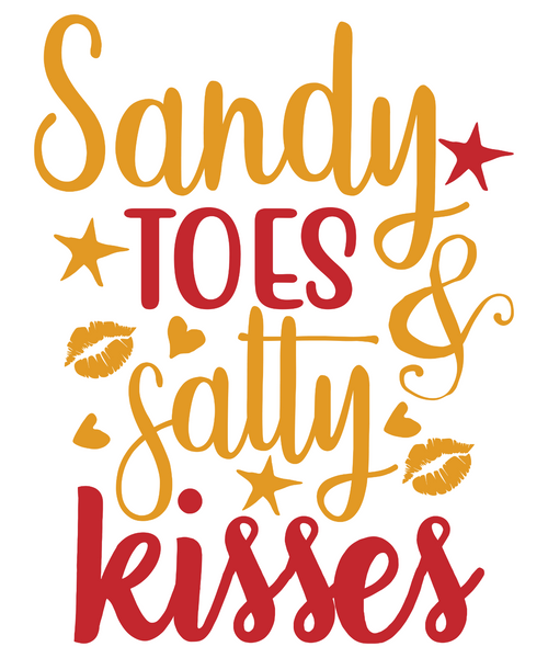 sandy toes and salty kisses1-01 Poster Canvas Movie Film Print A0 A1 A2 A3 A4 A5