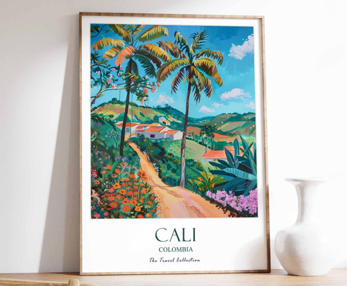 1_Cali Print, Cali Travel Poster, Latin Travel Print, Tropical Decor, Botanical