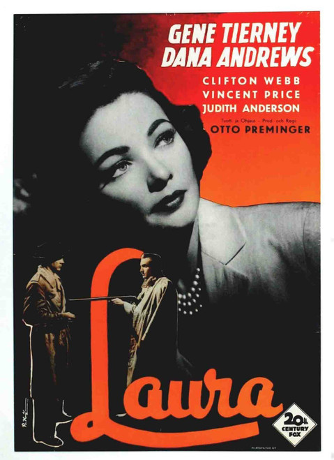 Laura (1944)_6 Poster Canvas Movie Film Print A0 A1 A2 A3 A4 A5 A6 Art Wall Deco