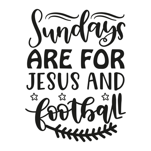 Sundays Are For Jesus and Football-2-01 Poster Canvas Movie Film Print A0 A1 A2