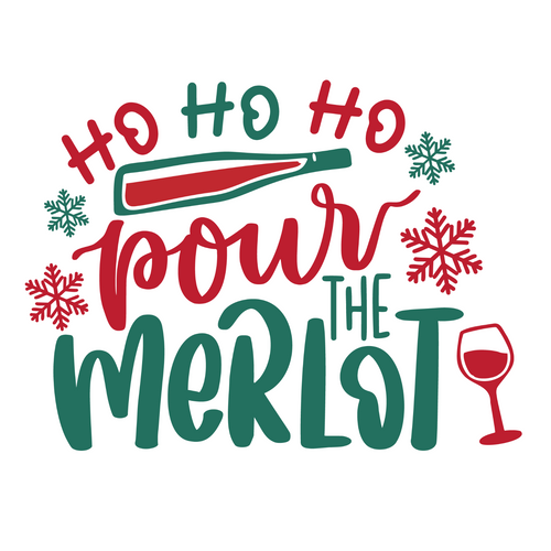 Ho Ho Ho Pour the Merlot Poster Canvas Movie Film Print A0 A1 A2 A3 A4 A5 A6 Art