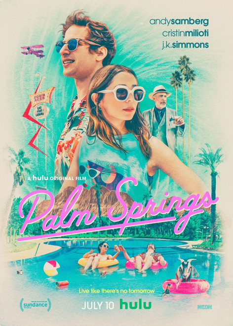 Palm Springs (2020)_2 Poster Canvas Movie Film Print A0 A1 A2 A3 A4 A5 A6 Art Wa