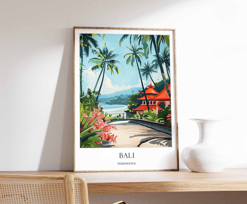 2_Bali Poster, Indonesia Poster, Beach Poster, Travel Poster, Home Decor, Tropic