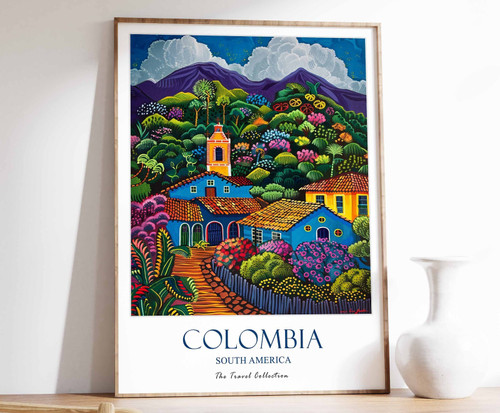 13_Colombia Print, Colombia Travel Poster, South America Travel Art, Tropical De