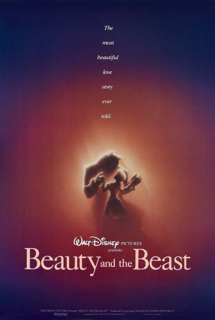 Beauty and the Beast (1991)_1 Movie Film Poster Canvas iconic design