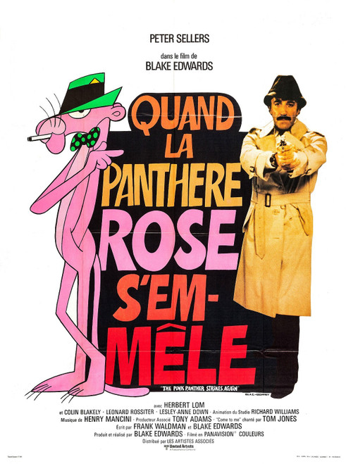 The Pink Panther Strikes Again (1976)_3 Poster Canvas Movie Film Print A0 A1 A2