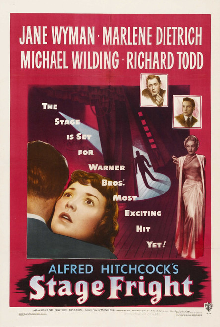 Stage Fright (1950)_1 Poster Canvas Movie Film Print A0 A1 A2 A3 A4 A5 A6 Art Wa