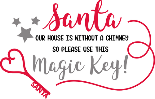 Santa Magic Key Poster Canvas Movie Film Print A0 A1 A2 A3 A4 A5 A6 Art Wall Dec