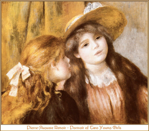 pa_WFP_2003_06_Renoir_PortraitOfTwoYoungGirls Poster Canvas Movie Film Print A0