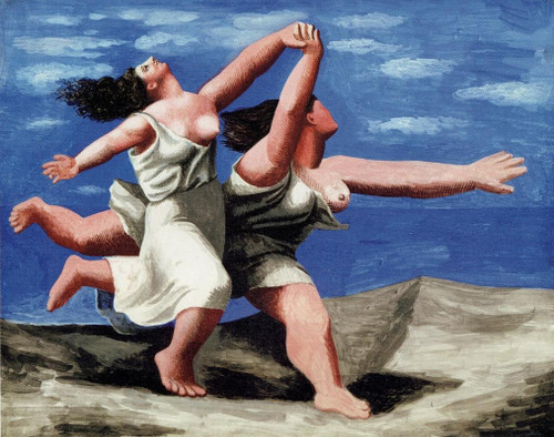 Two women running on the beach the race 1922 Picasso