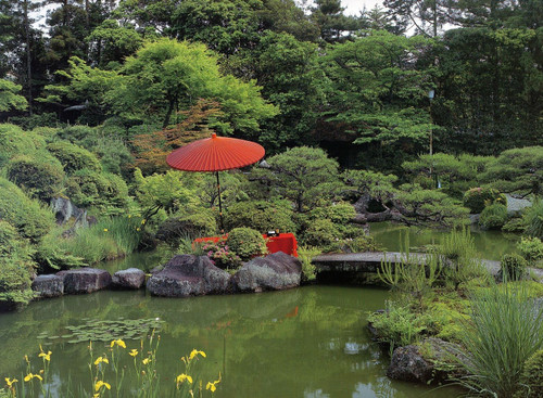 Jg_07_Ryojyu Sanso Mountain Villa Garden, Kyoto_Kenji Kobayashi, 2008_sqs Poster