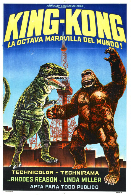King Kong Escapes 03 Poster Canvas Movie Film Print A0 A1 A2 A3 A4 A5 A6 Art Wal