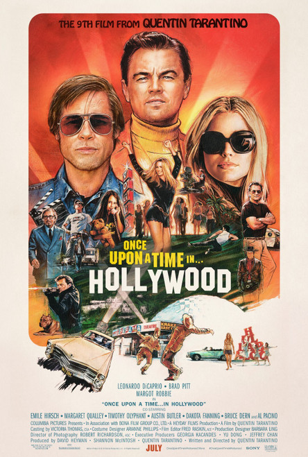 Once Upon a Time in Hollywood (2019)_7 Poster Canvas Movie Film Print A0 A1 A2 A